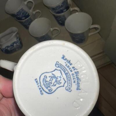 Lochs of Scotland Royal Warwick England China Set