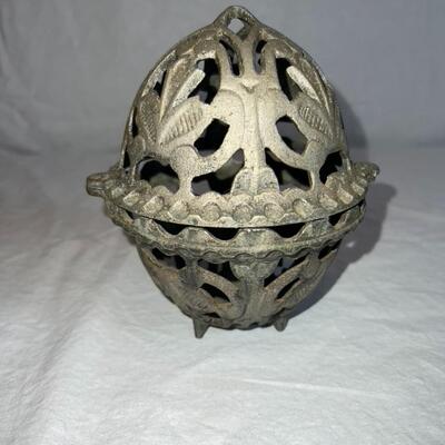 Antique Yard Holder Globe Cage