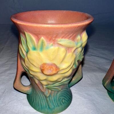 Roseville Pottery/Ceramic Decorative Cups 57-LL U.S.A.