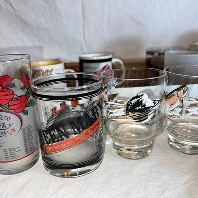 Lot of Vintage Glasses and Cups