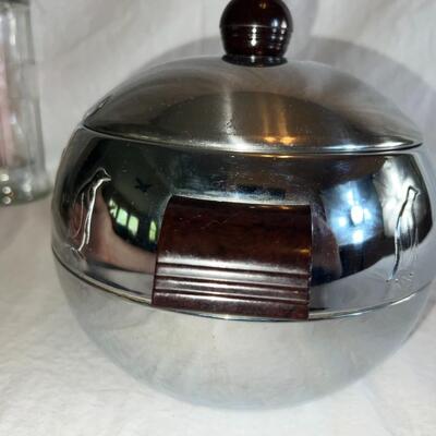 1950â€™s Penguin Aluminum Round Hot & Cold Server West End