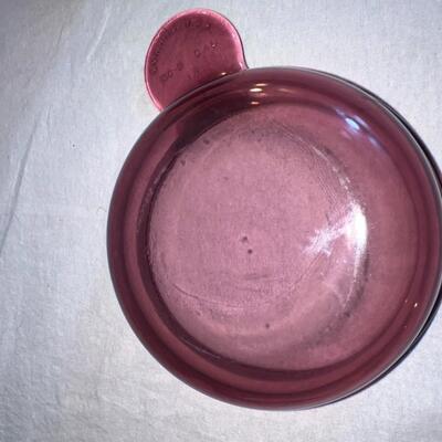 Corningware Cranberry Colored Dishes - Vintage