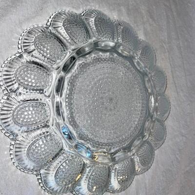 Textured Deviled Egg Glass