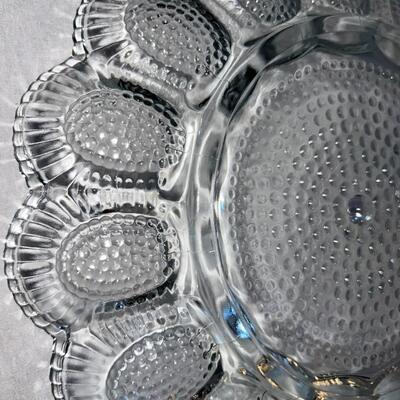 Textured Deviled Egg Glass