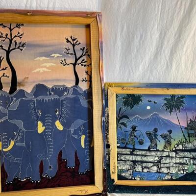 2 Tapestry/Canvas African Prints