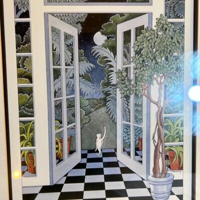 Frances Greenburg Litho Print Blue Moon II 226/500