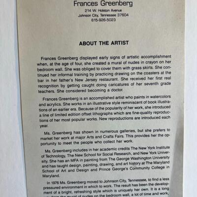 Frances Greenburg Litho Print Blue Moon II 226/500
