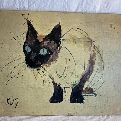 Cat Canva Painting