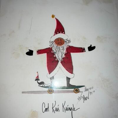 Moss Numbered Print "Cool Kris Kringle" 1995 53/1989 New