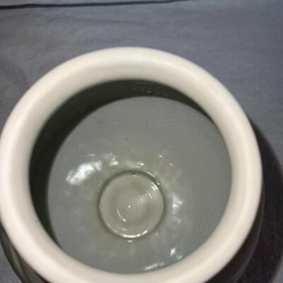 Antique Ceramic Bowl w/Lid Japanese Landscape