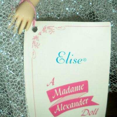 1966 Madame Alexander 17" Elisa Ballerina in Silver tutu. In Original Box.