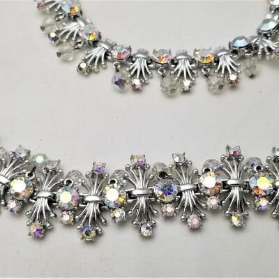 Lot #8  Great Coro Vintage Parure - necklace, bracelet, clip earrings - signed
