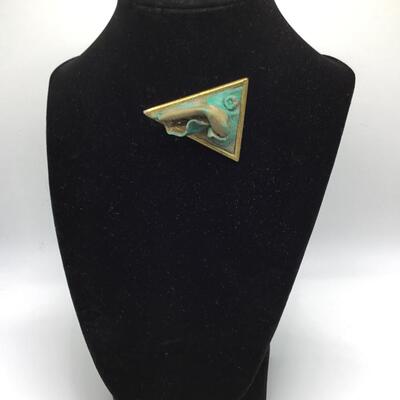 LOTJ110: Handcrafted Modernist Brooch