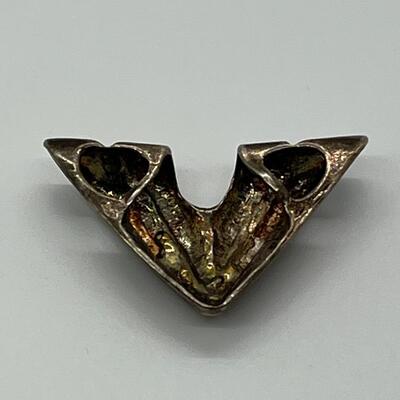 LOTJ168: Vintage Sterling Silver Slide Pendant wear as is or polish for a high silver shine