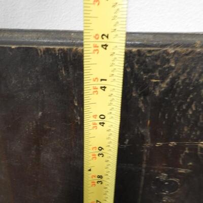 4 pcs Wood: 3 Edges Beveled, Stained Dark Brown