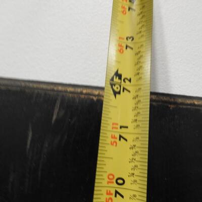 4 pcs Wood: 3 Edges Beveled, Stained Dark Brown
