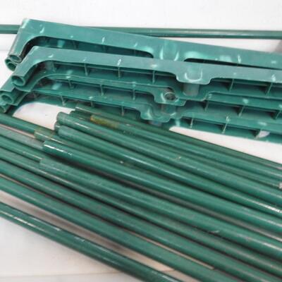 Standing Clothes Rack, Metal & Plastic, Green