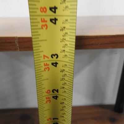 4 Shelf Unit: Veneer Wood w/ Plastic Attachments, Sturdy