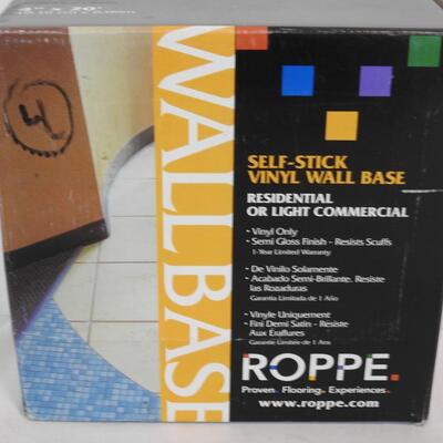 Self Stick Vinyl Wall Base, Roppe 4" x 20", "SNOW"