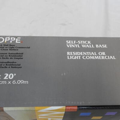 Self Stick Vinyl Wall Base, Roppe 4" x 20", "SNOW"