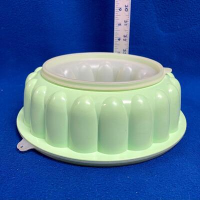 Vintage Pale Green Jello Mold Tupperware Container