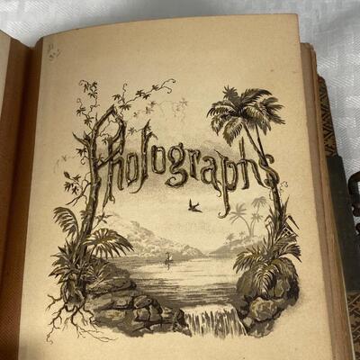 Small Antique Vintage Photo Album Book with Pictures