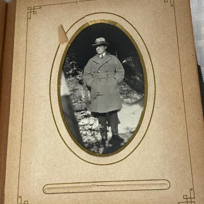 Small Antique Vintage Photo Album Book with Pictures