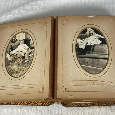 Small Antique Vintage Photo Album Book with Pictures