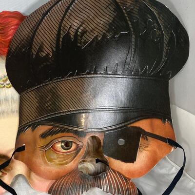 Set of 6 Paper Face Masquerade Masks Madame Tussauds Collection