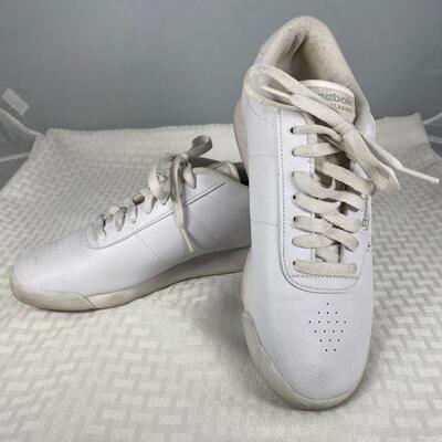 Vintage 1980s Reebok Princess Tennis Shoe Sneakers White Size 7 Womens