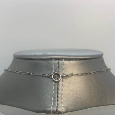 LOT:5: Antique/Vintage  Sterling Silver Cinnabar Statement Necklace 16â€ long