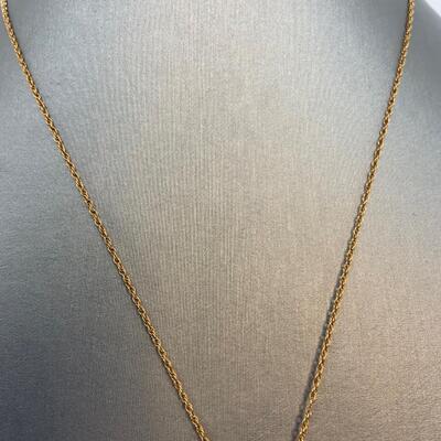 LOT:7:  Natural Carved Bi Colored Jade Pendant Necklace