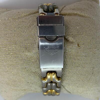LOT:9: Womanâ€™s  Swiss made KG Heuer Water Resistant Watch Gold & Silver Tone