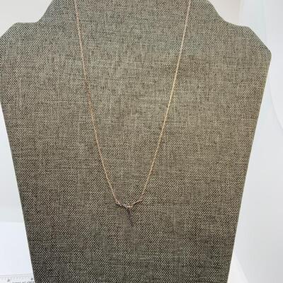 LOT:22: Two Sterling Silver 16â€ Chain with Angel Pendants