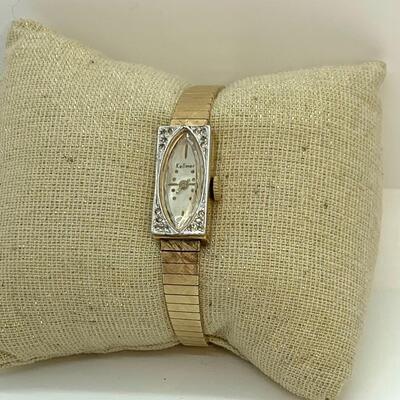 LOT:24: Antique/Vintage 10k RGP Rolled Gold Plate Kellmer Womens Watch