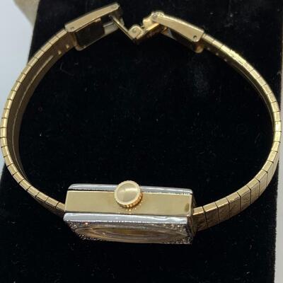 LOT:24: Antique/Vintage 10k RGP Rolled Gold Plate Kellmer Womens Watch