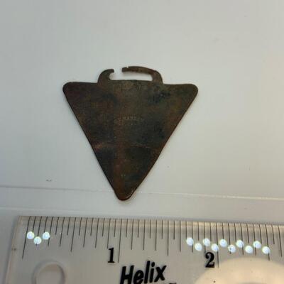 LOT:31: Vintage (Germantown) YMCA Metal Triangular Pendant