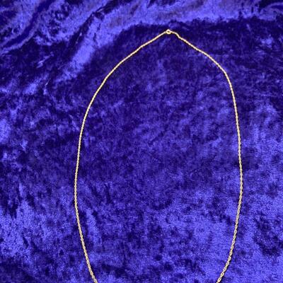 LOT:40: 12k 24â€ Fine Chain Necklace