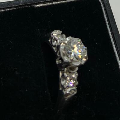 LOT:42: 14k .75 Ct Diamond Engagement Ring