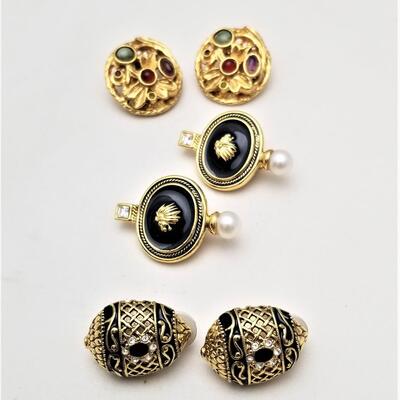 Lot #15  Three Pair Signed Clip Earrings - Graziano, Joan Rivers