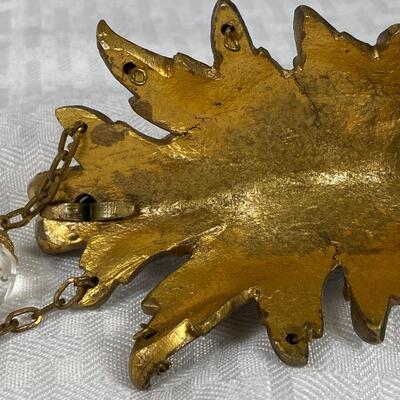 Vintage Brass Figural Harlequin Face Wall Hanging