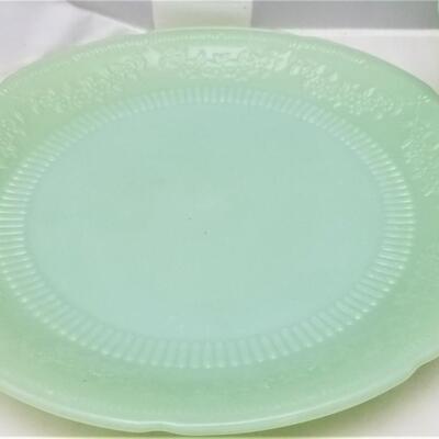 Lot #19  Lot of vintage Jadite-type dinnerware