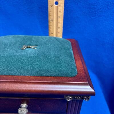 Bombay Company Tabletop Wood Three Drawer Sewing Storage Kit Trinket Box