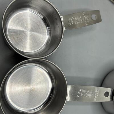 Metal Sifter and Measuring Cup Set