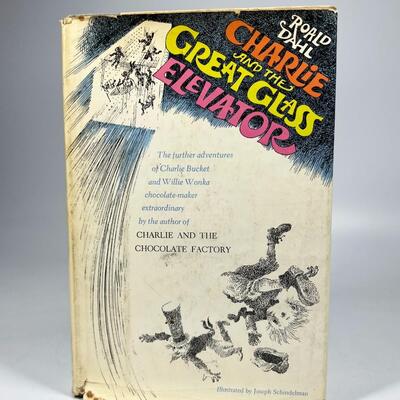 Vintage Roald Dahl Book Charlie and the Great Glass Elevator Sixth Printing Classic Book