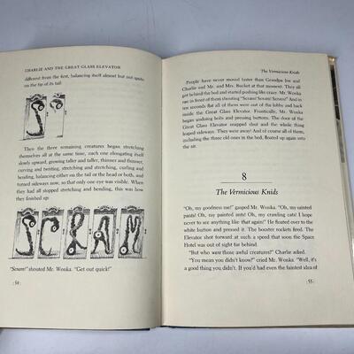 Vintage Roald Dahl Book Charlie and the Great Glass Elevator Sixth Printing Classic Book
