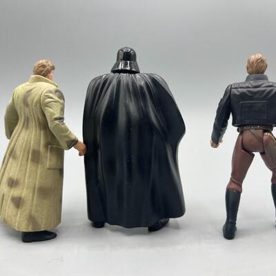 Retro Kenner Star Wars Loose Action Figures Darth Vadar Hans Solo 1990s 3.75"