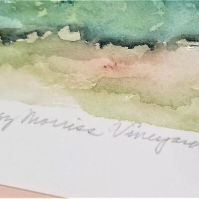 Lot #28  Original Watercolor Painting - Peggy Morris Vineyard - Listed Artist