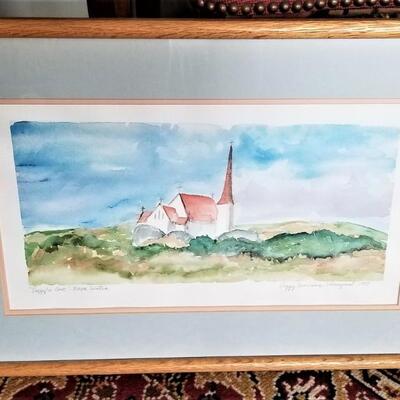 Lot #28  Original Watercolor Painting - Peggy Morris Vineyard - Listed Artist