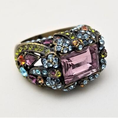 Lot #34  Over the Top HEIDI DAUS Costume Ring - size 11.5